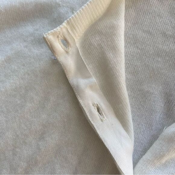 Penrose Vintage Cardigan Sweater Beaded White - Picture 6 of 6